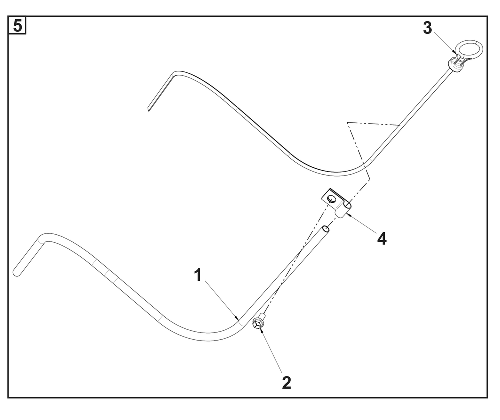 Engine Group - Dipstick And Tube Diagram and Parts List for 076830-04  Briggs and Stratton Generator